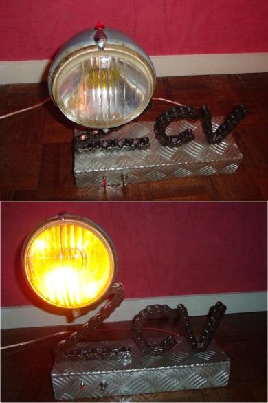 Lampe 2CV "Ducellier"